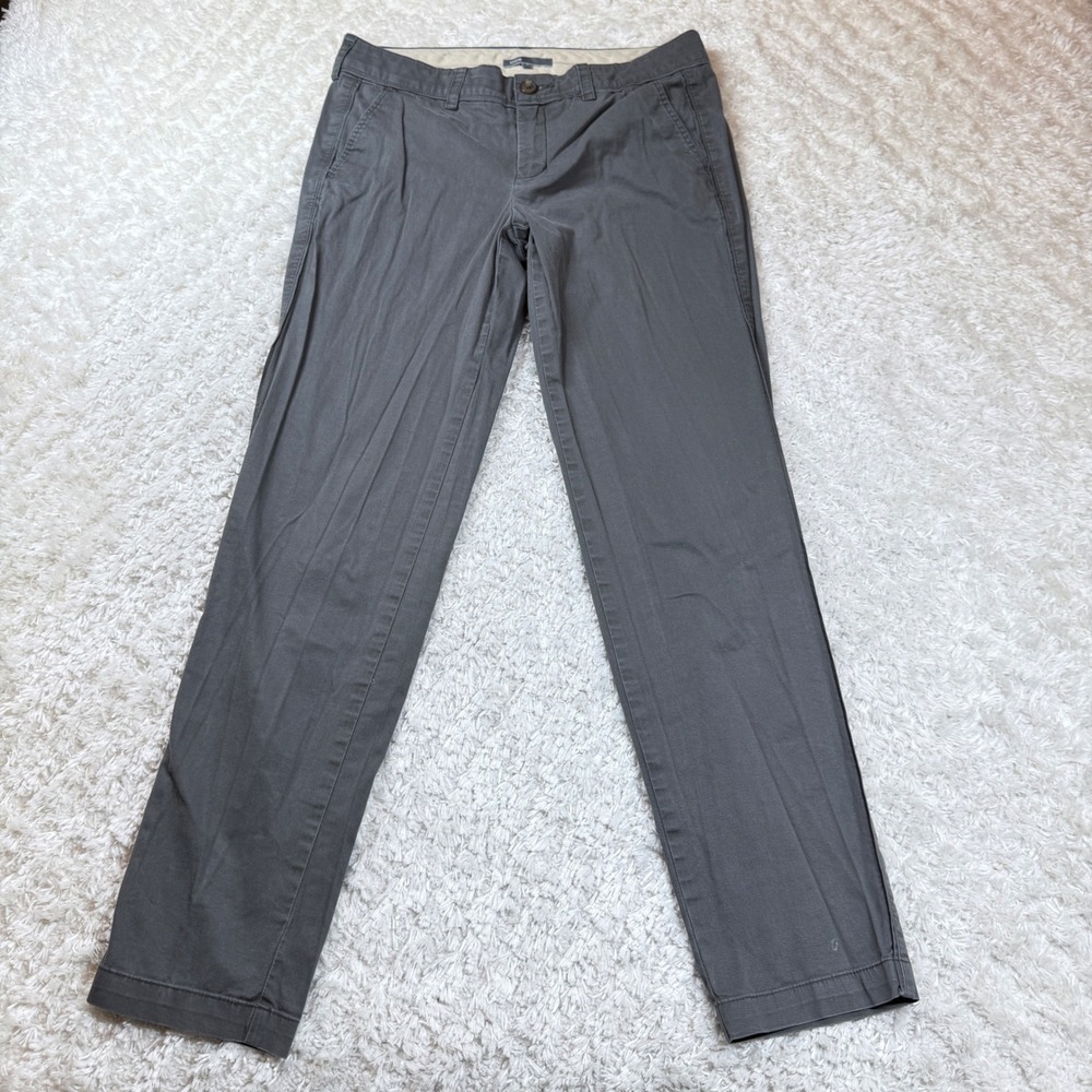 Vince Women's Gray Chino Pants Size 4 Cotton Blend Casual Capsule Work Grunge